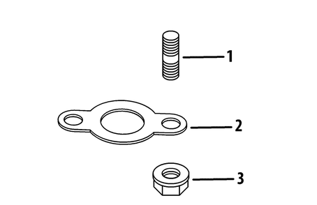 Kohler Cv680-3044 Exhaust Hardware Diagram and Parts List for Z-FORCES48 (53BH5FJB-53BH5FJB050)(2013) Cub Cadet Lawn Tractor